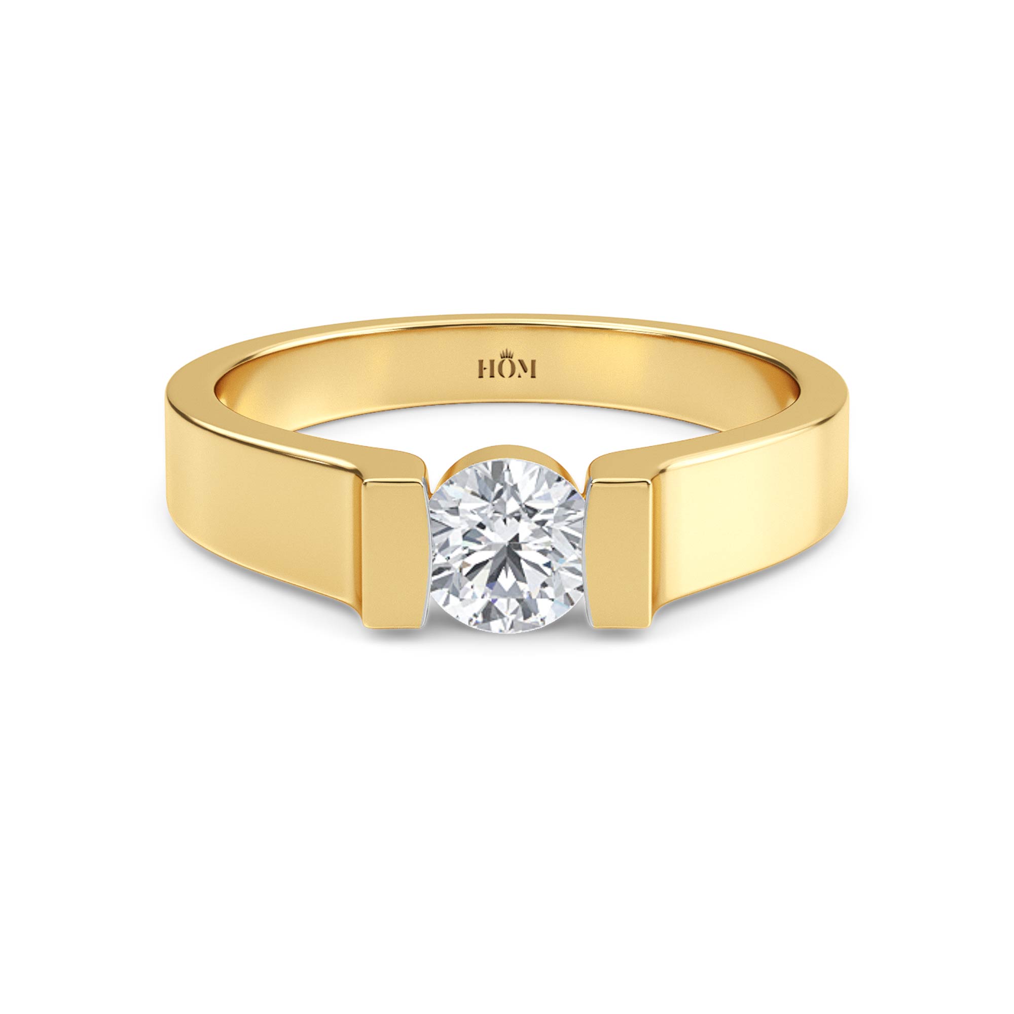 Gravity Solitaire Ring