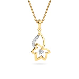 Golden Leaf Pendant Chain