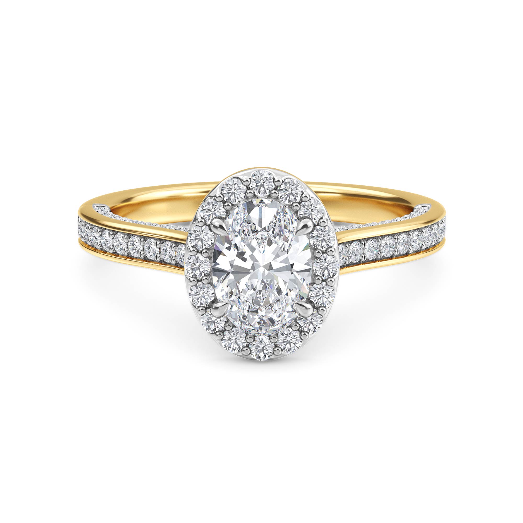 Halo PavÃ© Solitaire