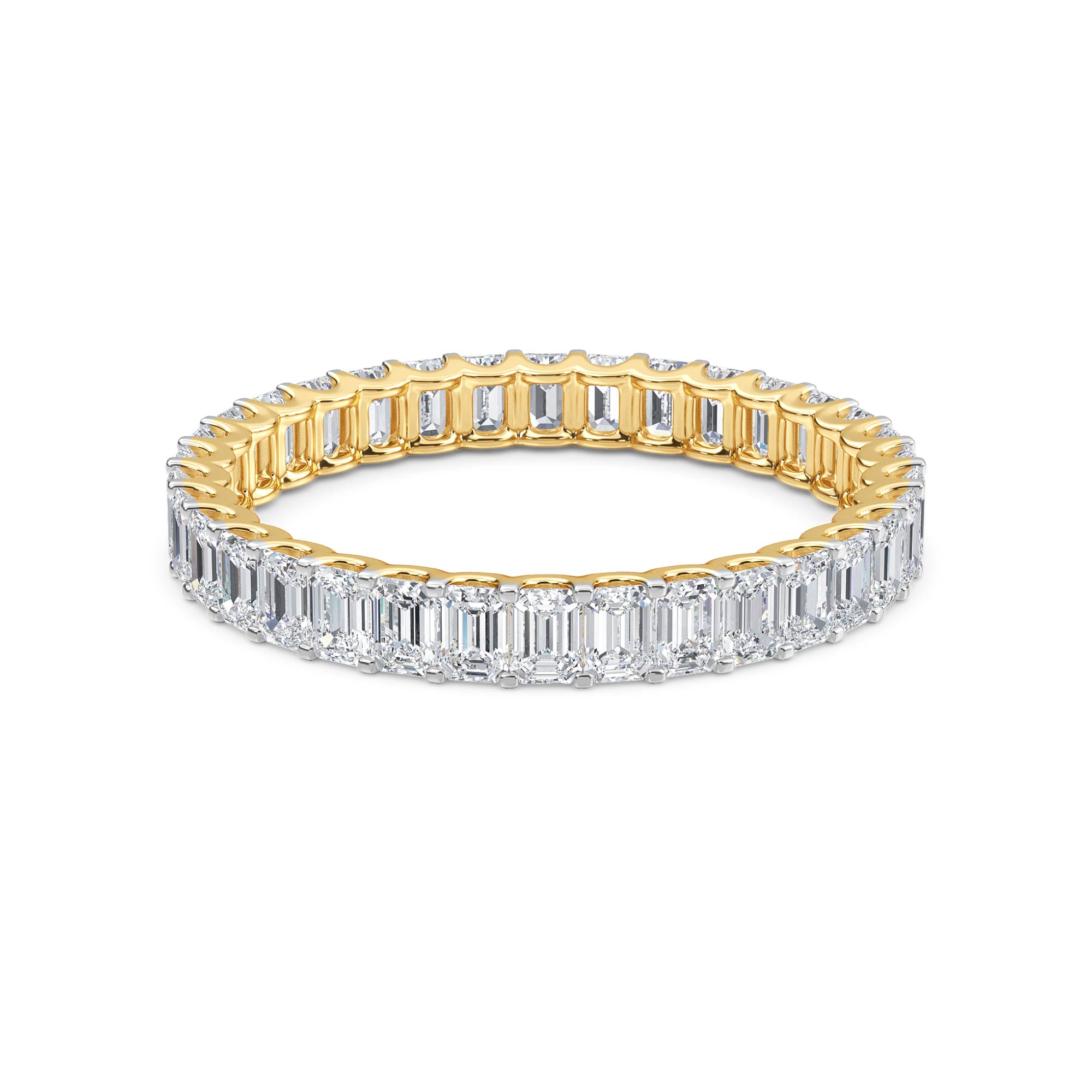 Petite Emerald Eternity Band